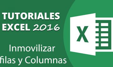 Inmobilizar Filas y Columnas en Excel 2016