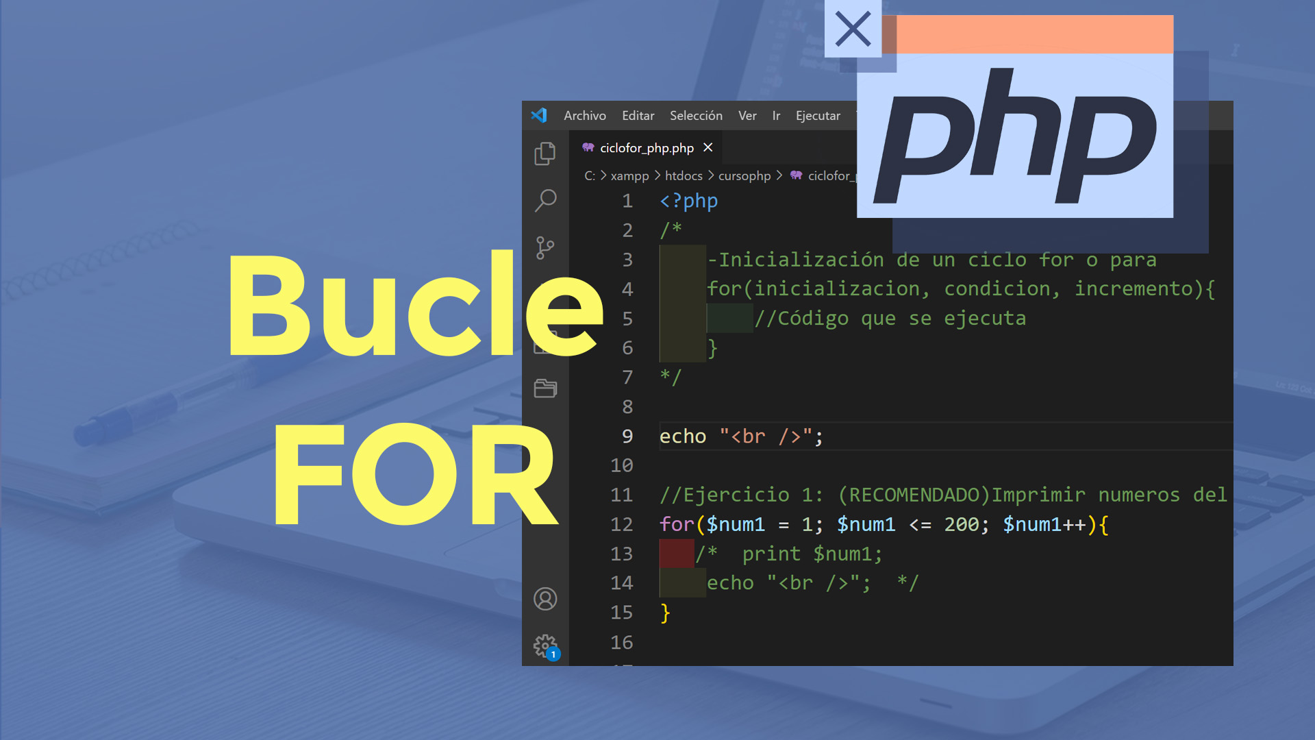 Bucle for php