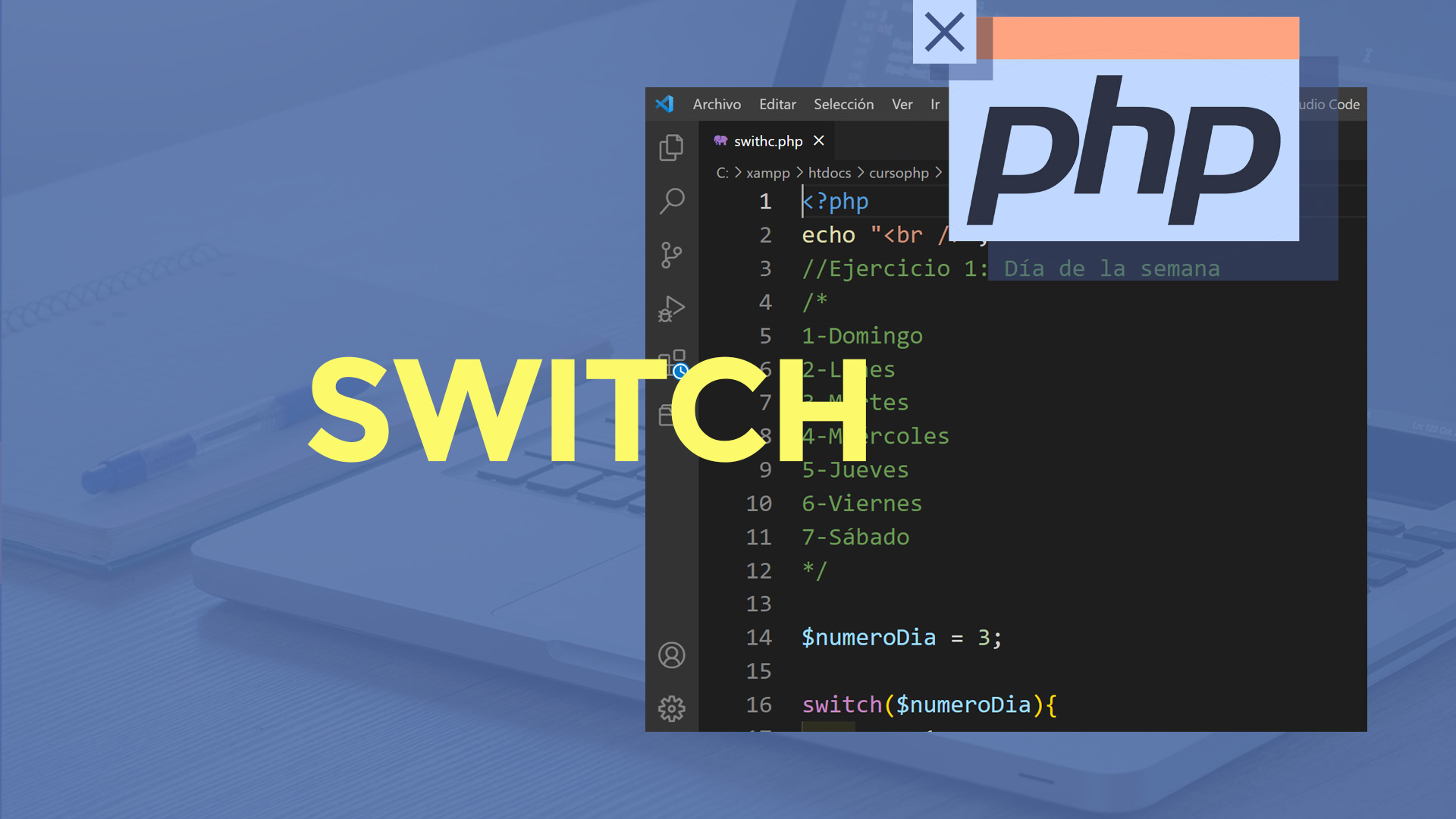 Estructura de control php switch