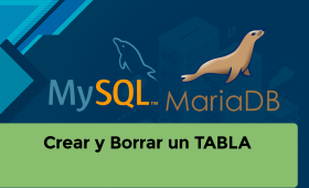 Crear y Borrar una Tabla Mysql