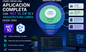 Cómo crear una aplicación completa con .NET 10, C# 14 y arquitectura limpia desde cero