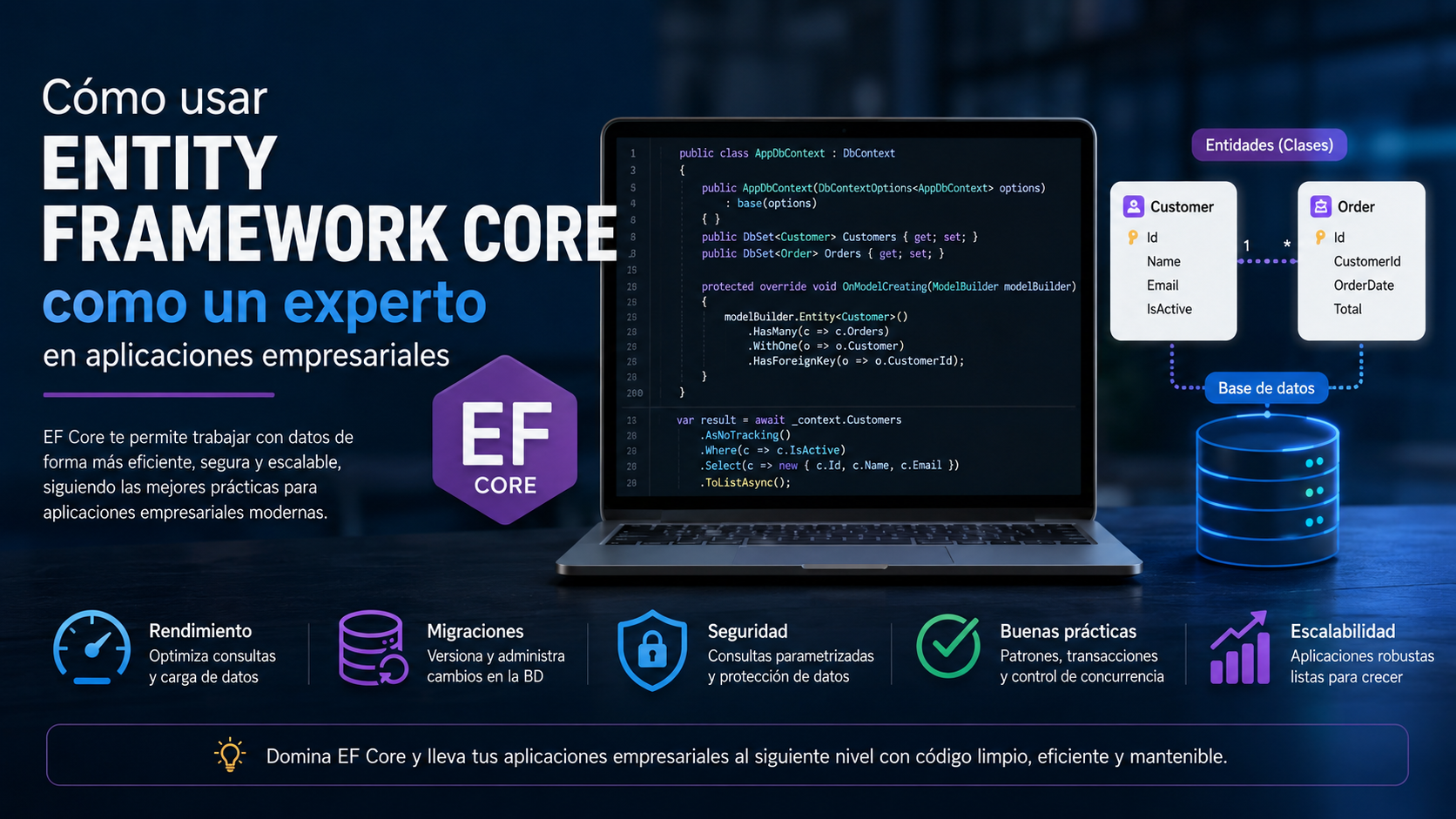 Cómo usar Entity Framework Core como un experto en aplicaciones ...
