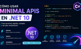 Cómo usar Minimal APIs en .NET 10 para crear servicios rápidos