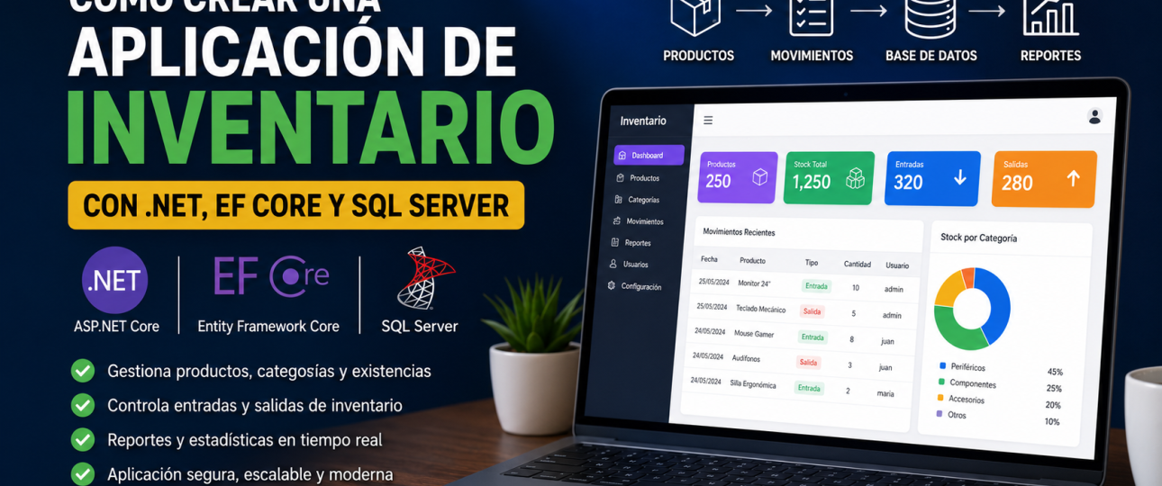 Cómo crear una aplicación de inventario con .NET, Entity Framework Core y SQL Server