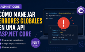 Cómo manejar errores globales en una API ASP.NET Core, 3000 caracteres