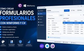 Cómo crear formularios profesionales con WinForms y C#