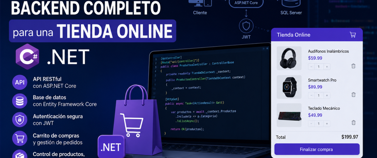 Cómo crear un backend completo para una tienda online con .NET