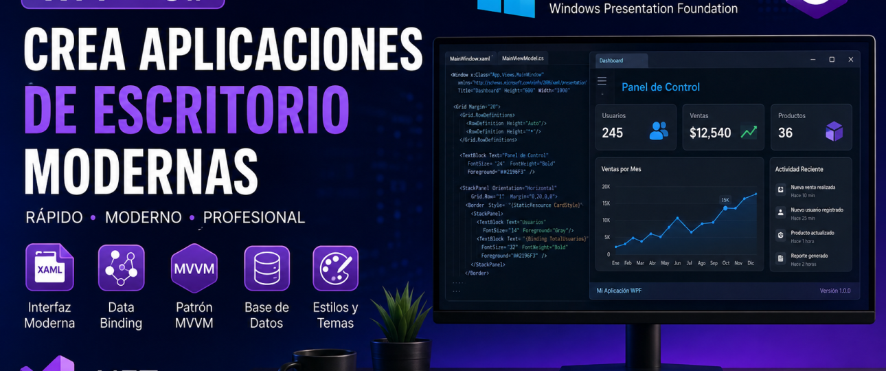 Cómo crear una aplicación de escritorio moderna con WPF y C#