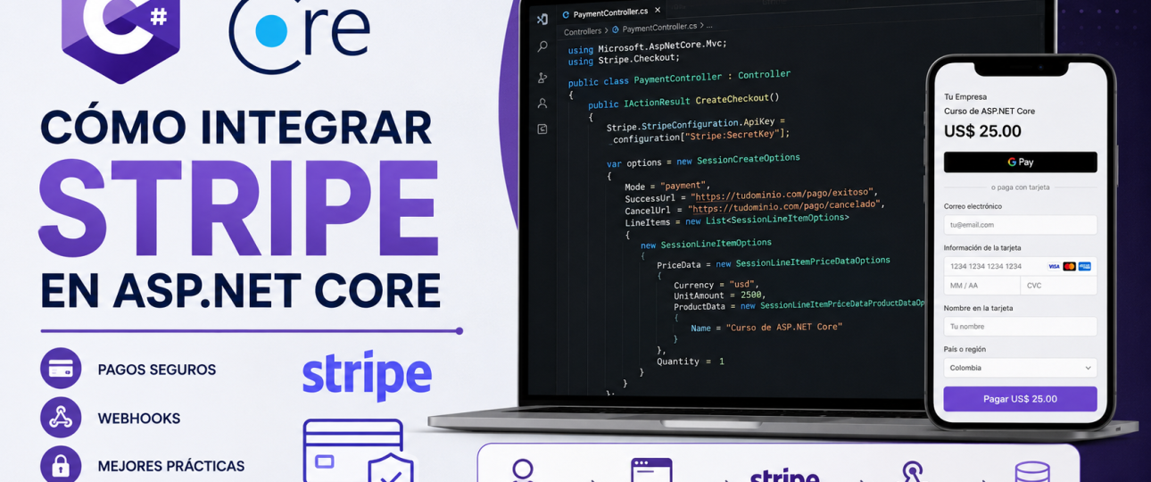 Cómo integrar Stripe en una aplicación ASP.NET Core