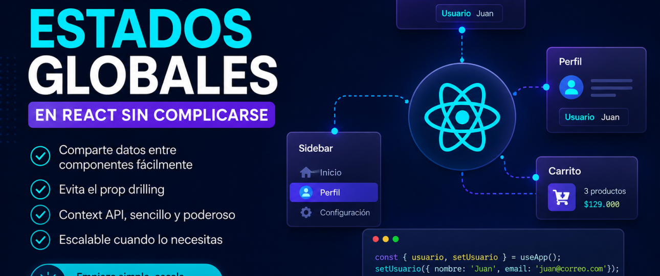 Cómo manejar estados globales en React sin complicarse