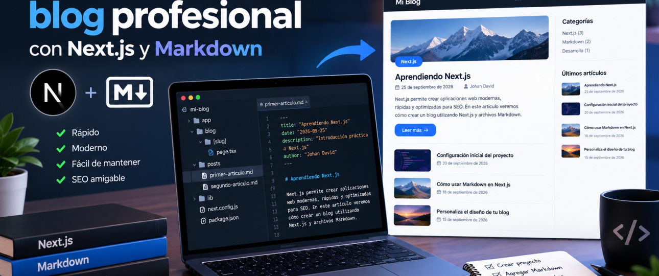 Cómo crear un blog profesional con Next.js y Markdown