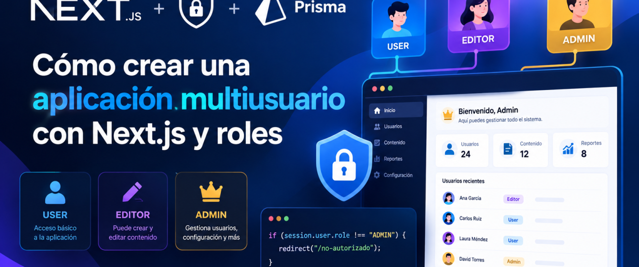 Cómo crear una aplicación multiusuario con Next.js y roles