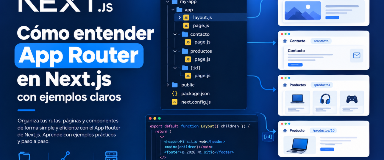 Cómo entender App Router en Next.js con ejemplos claros