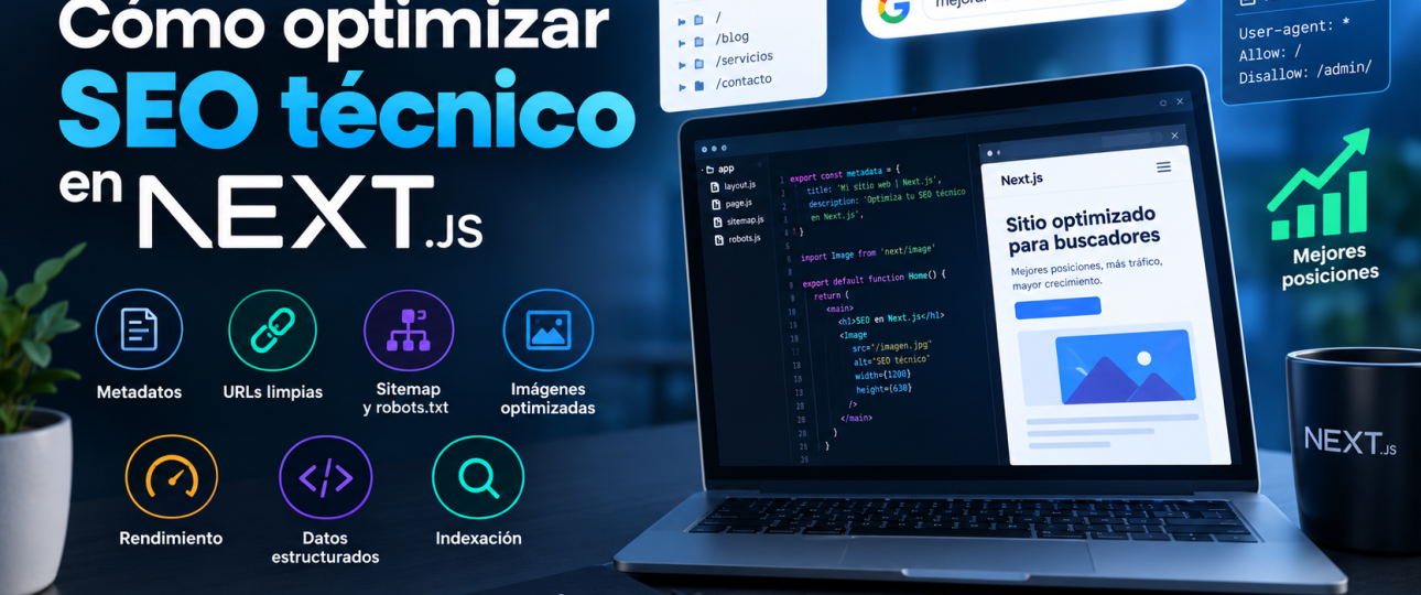Guía visual de SEO técnico en Next.js