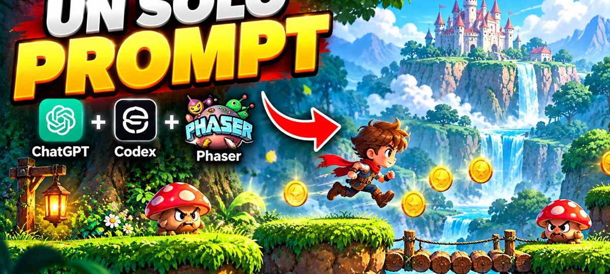 ¡Me propuse poner a prueba ChatGPT Work y OpenAI Codex con un desafío bastante interesante: desarrollar un videojuego 2D de plataformas a partir de una simple imagen de referencia!
